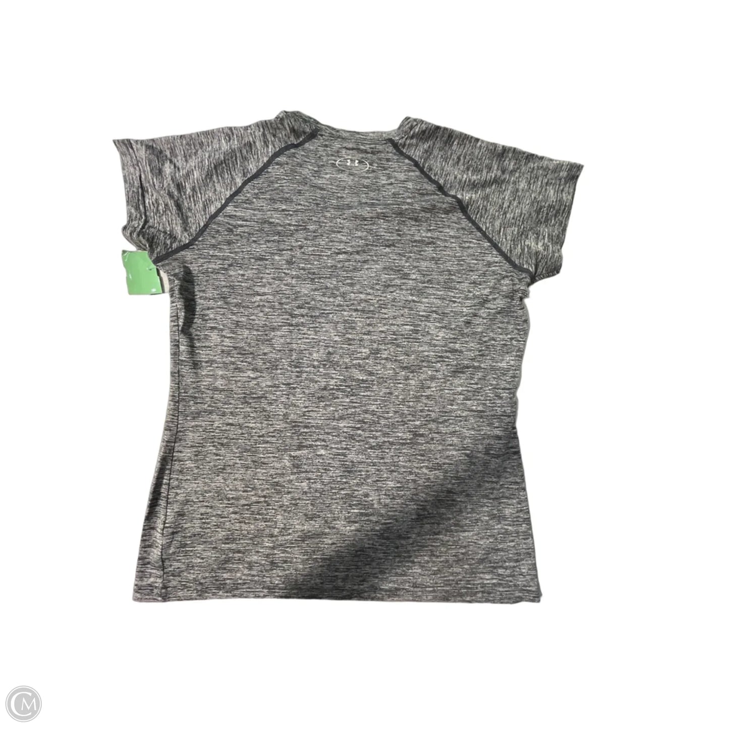 Athletic Top Short Sleeve By Under Armour In Grey, Size: M