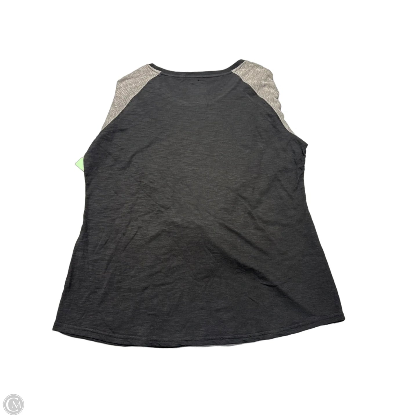 Top Long Sleeve By Cmc In Black & Grey, Size: 2x