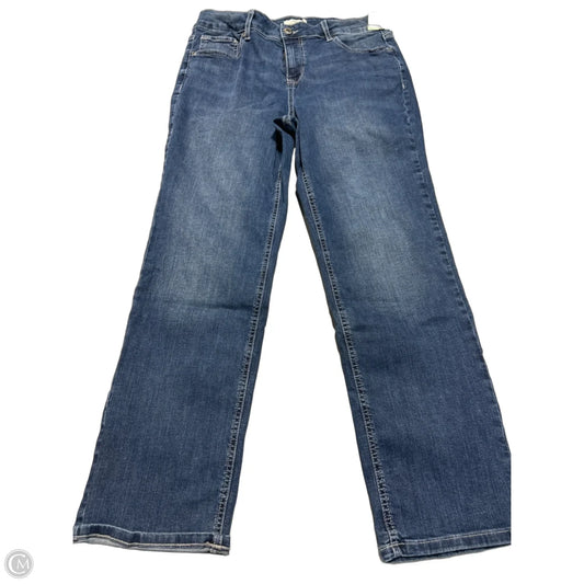 Jeans Straight By Maurices In Blue Denim, Size: 14