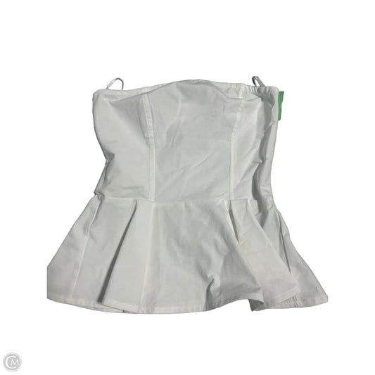 Top Sleeveless By H&m In White, Size: Xs