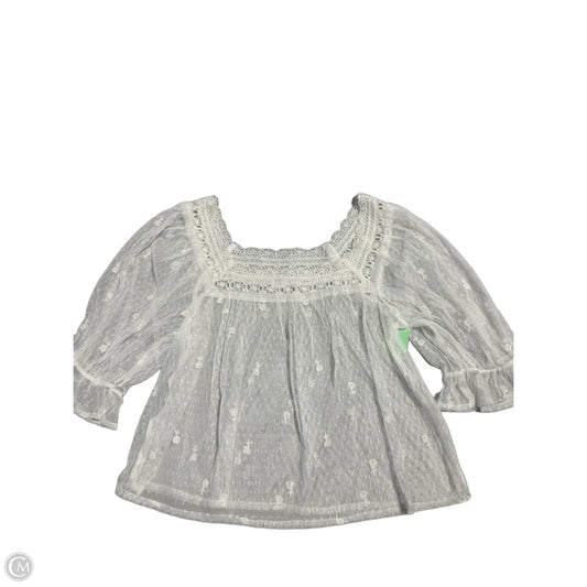 Top Short Sleeve By Gap In White, Size: Xs