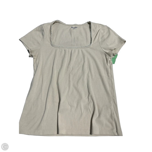 Top Short Sleeve By Old Navy In Tan, Size: L