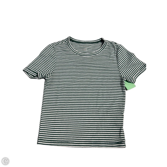 Top Short Sleeve By American Eagle In Striped Pattern, Size: Xs
