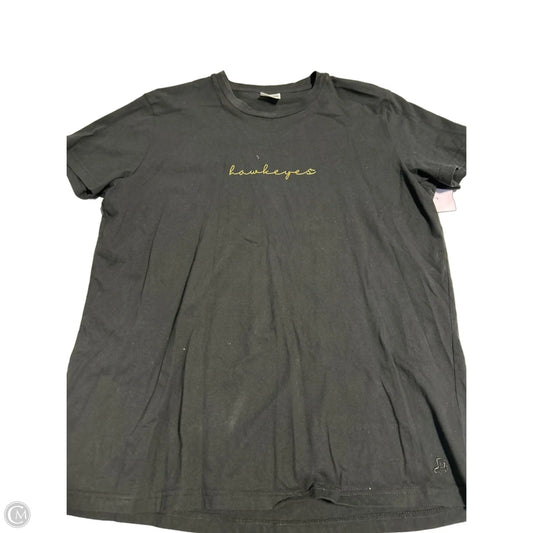 Top Short Sleeve By Authentic In Black, Size: Xl