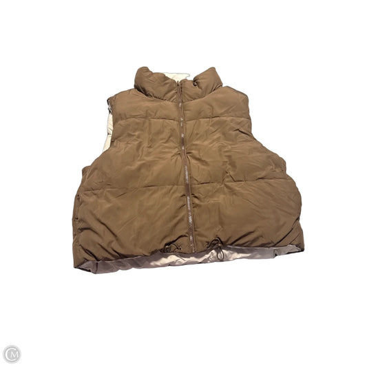 Vest Puffer & Quilted By Cmc In Brown, Size: S