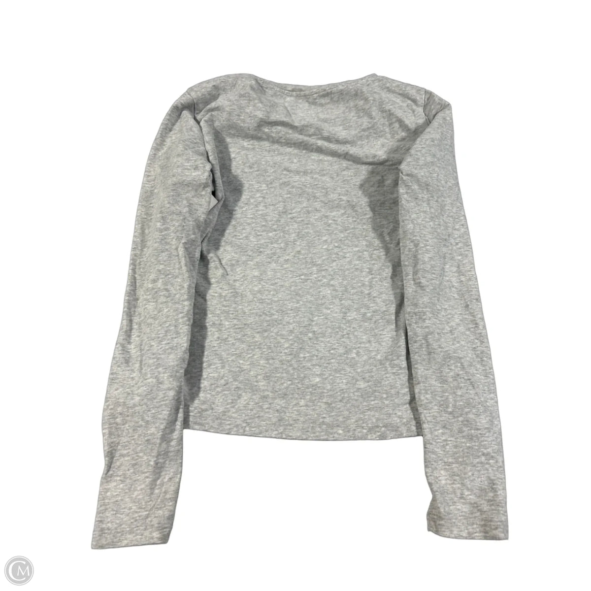 Top Long Sleeve By Cmc In Grey, Size: S