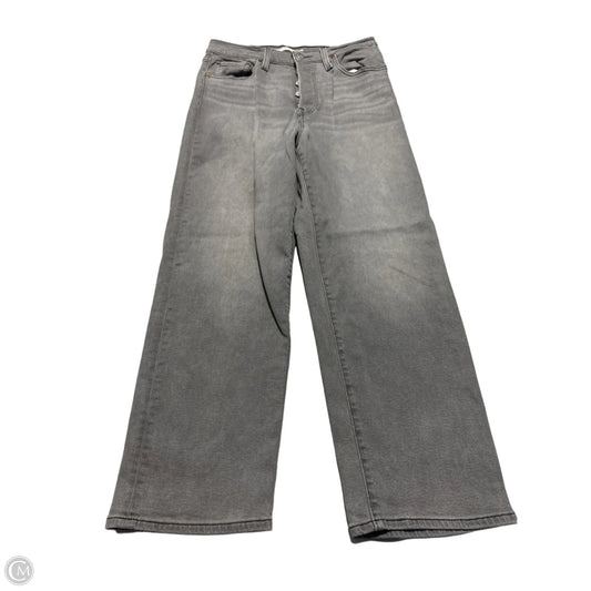 Jeans Straight By Levis In Grey Denim, Size: 6