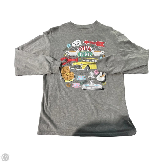 Top Long Sleeve By Cmc In Grey, Size: S