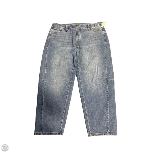 Jeans Wide Leg By Terra & Sky In Blue Denim, Size: 16