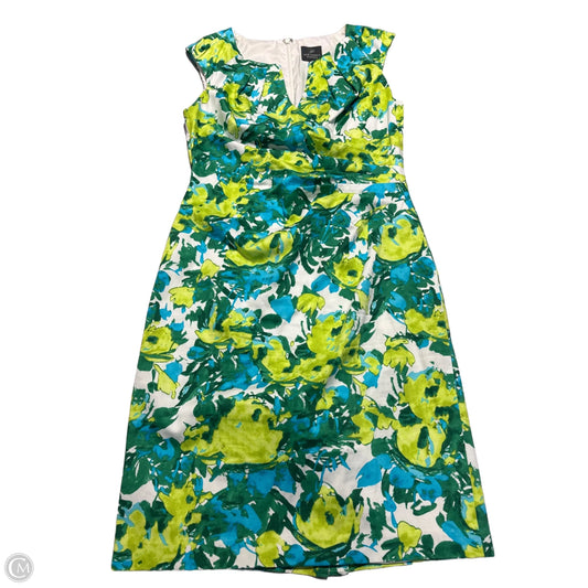 Dress Casual Midi By Adrianna Papell In Green, Size: M