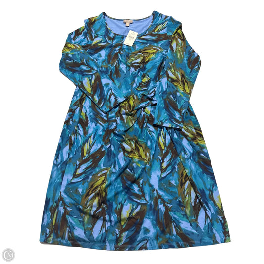 Dress Casual Midi By J. Jill In Blue, Size: M