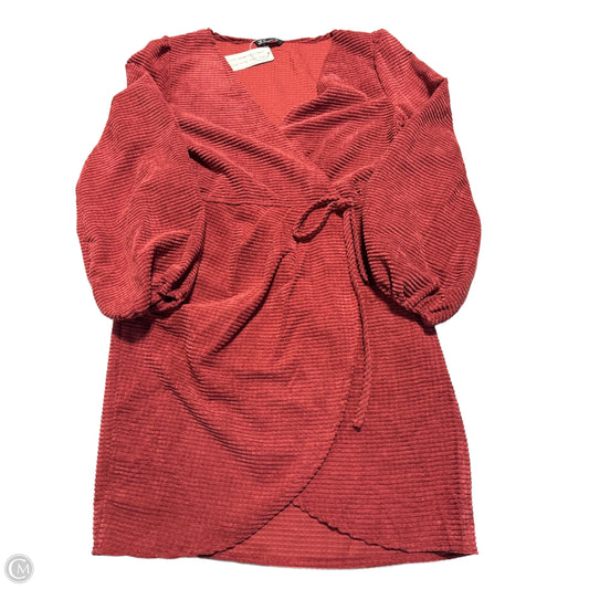 Dress Casual Midi By Cmc In Red, Size: Xl