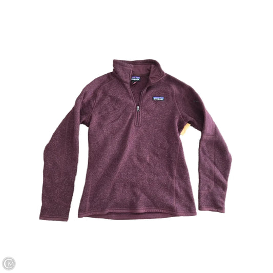 Athletic Jacket By Patagonia In Maroon, Size: M