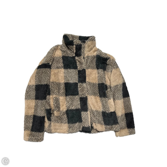 Jacket Faux Fur & Sherpa By Altard State In Plaid Pattern, Size: S