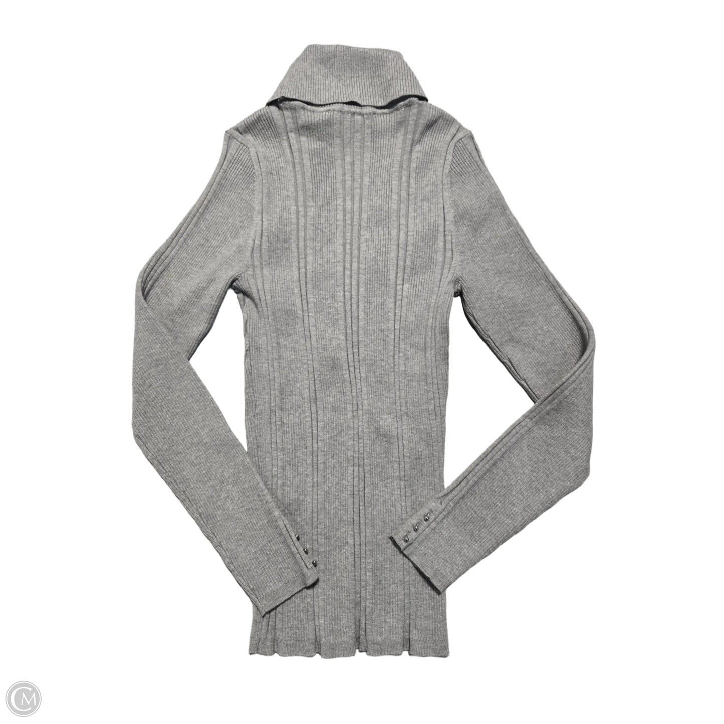 Top Long Sleeve By White House Black Market In Grey, Size: M
