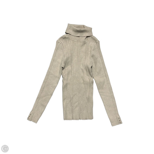 Top Long Sleeve By White House Black Market In Tan, Size: M