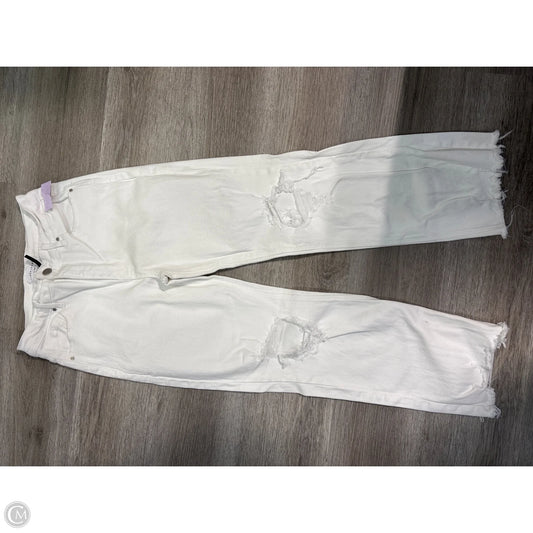 Jeans Straight By Risen In White, Size: 8