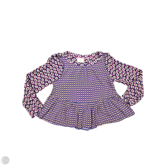 Blouse Long Sleeve By Anthropologie In Multi-colored, Size: M