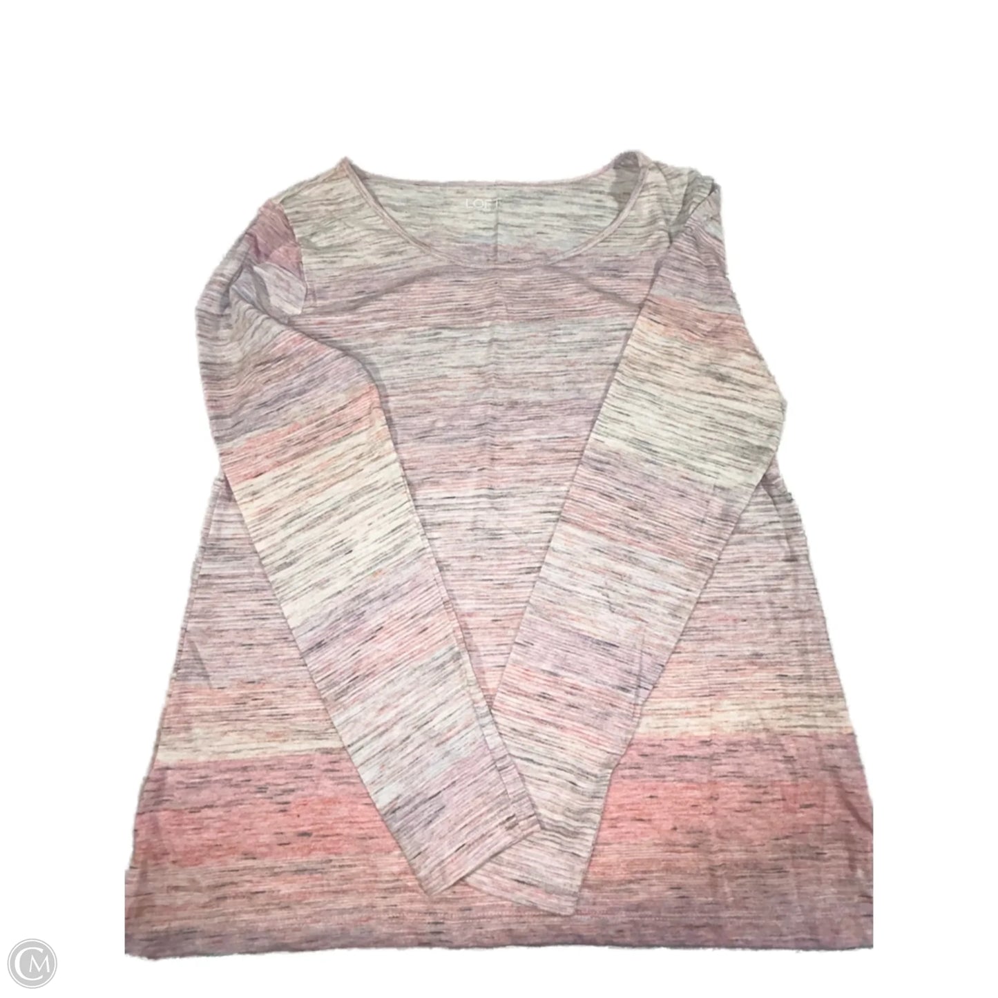 Top Long Sleeve By Loft In Pink, Size: M