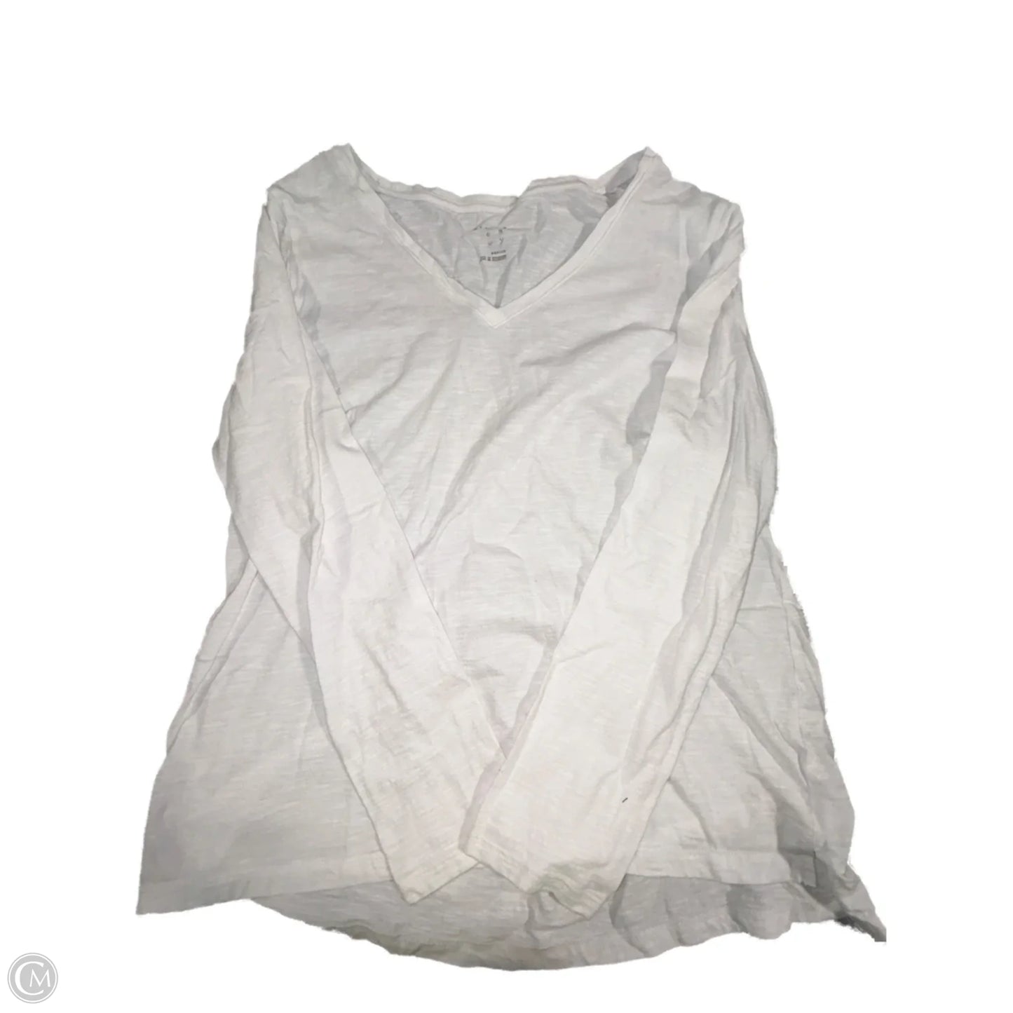 Top Long Sleeve By A New Day In White, Size: M