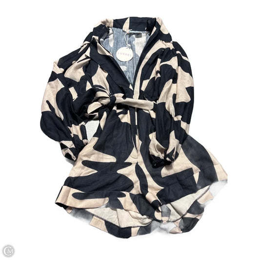 Romper By Cme In Black & Tan, Size: L
