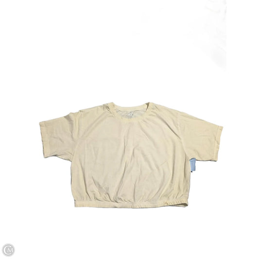 Top Short Sleeve Basic By Joy Lab In Cream, Size: M