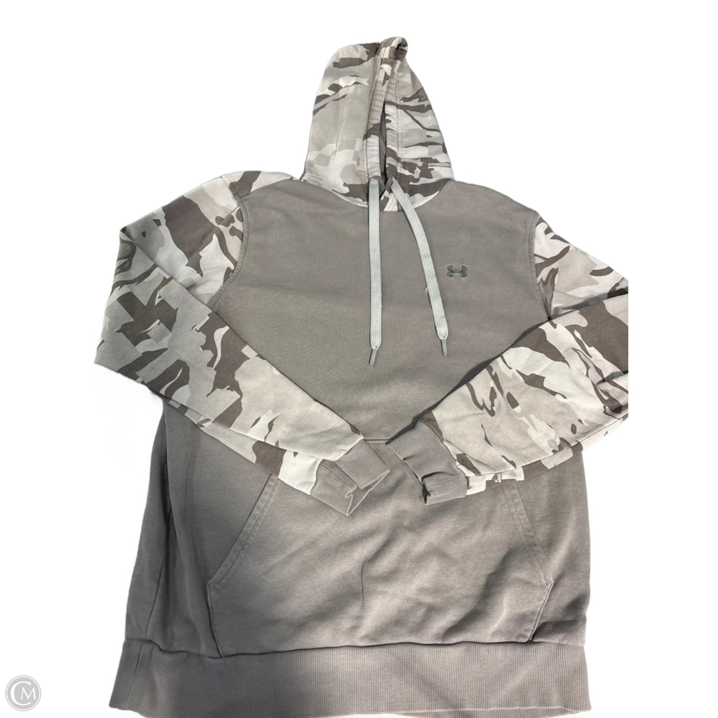 Sweatshirt Hoodie By Under Armour In Camouflage Print, Size: M