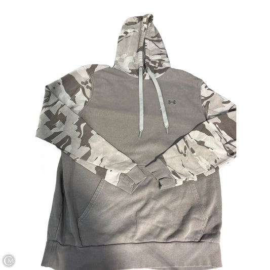 Sweatshirt Hoodie By Under Armour In Camouflage Print, Size: M