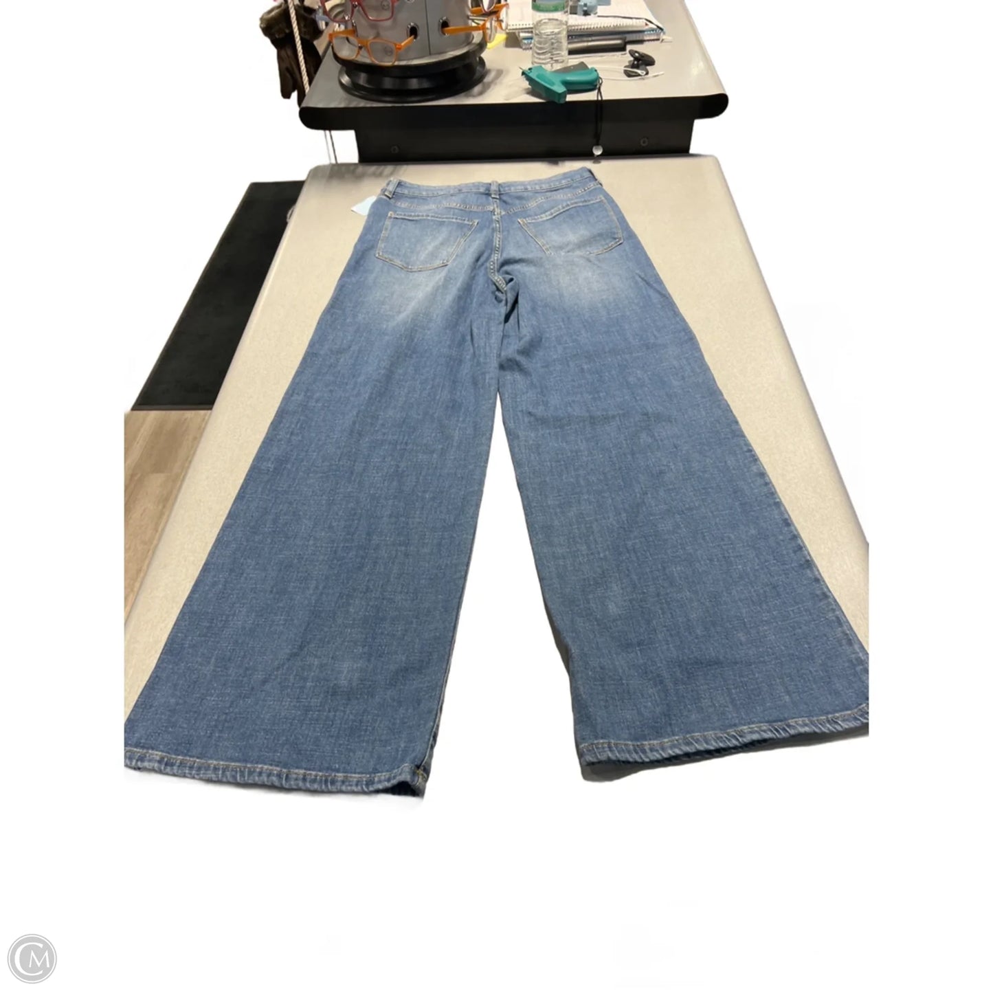 Jeans Flared By Cme In Blue Denim, Size: 8