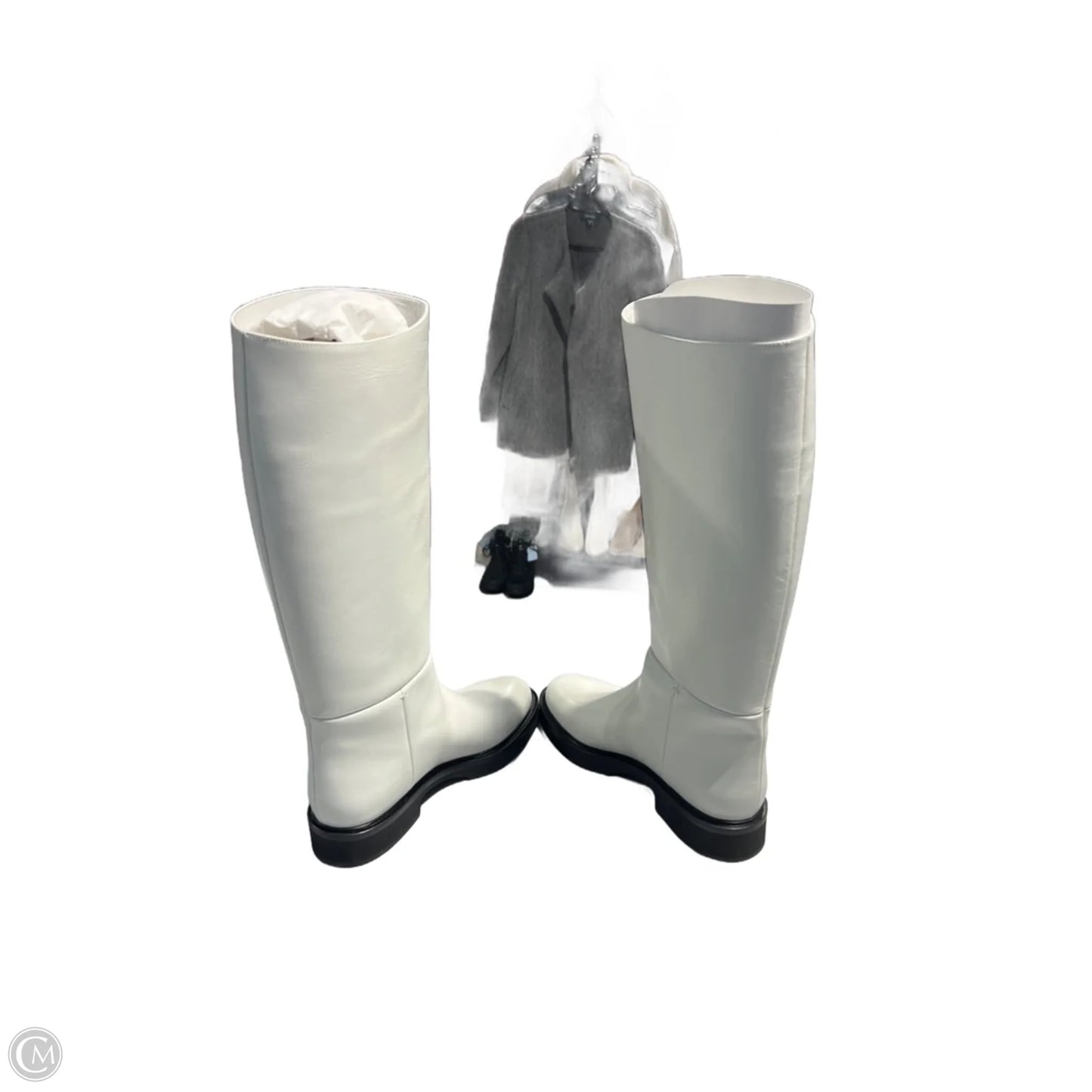 Boots Knee Flats By Cma In White, Size: 9