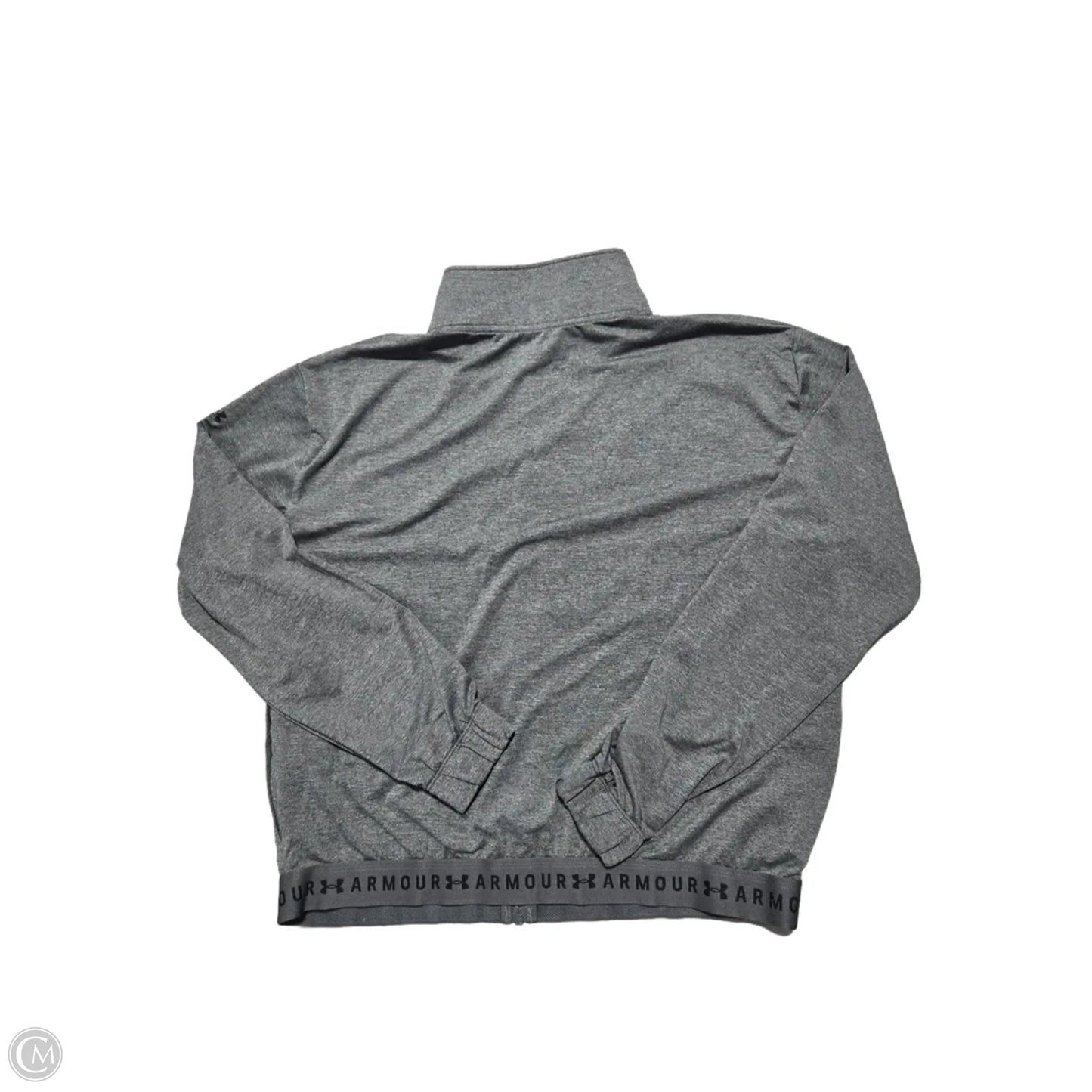 Athletic Jacket By Under Armour In Grey, Size: M