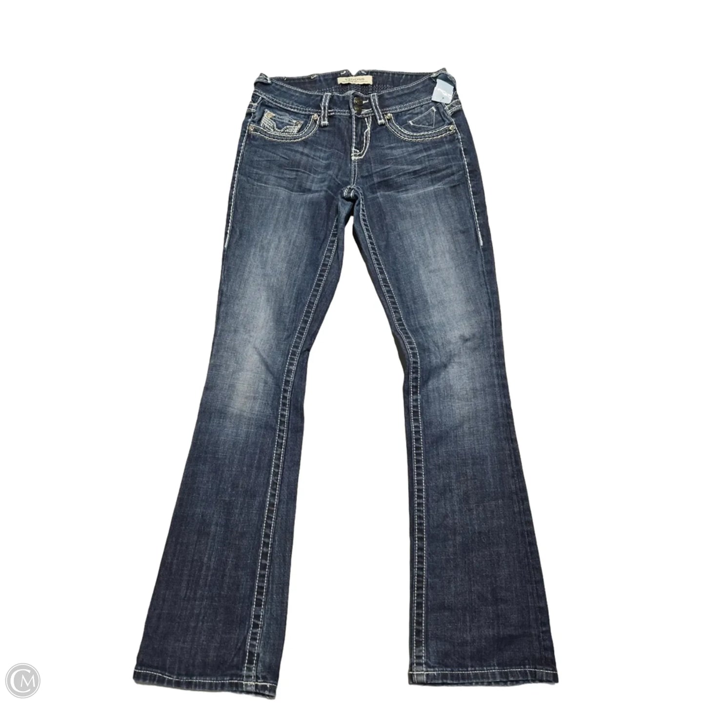 Jeans Boot Cut By Vigoss In Blue Denim, Size: 4