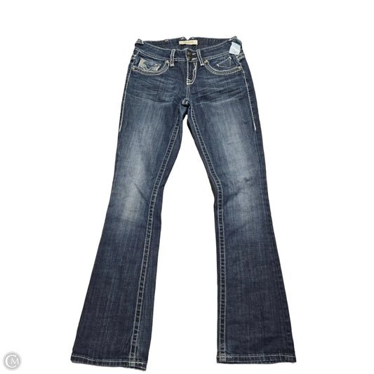 Jeans Boot Cut By Vigoss In Blue Denim, Size: 4