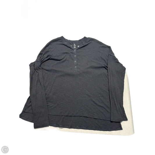 Top Long Sleeve By Aerie In Black, Size: L
