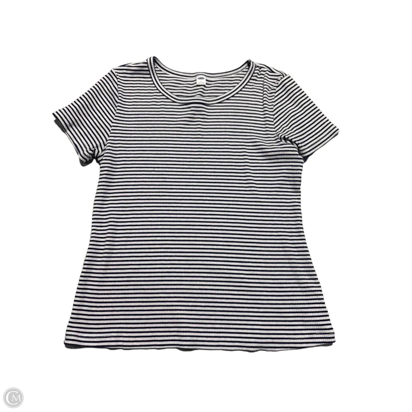Top Short Sleeve By Old Navy In Striped Pattern, Size: L