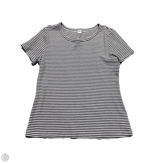 Top Short Sleeve By Old Navy In Striped Pattern, Size: L