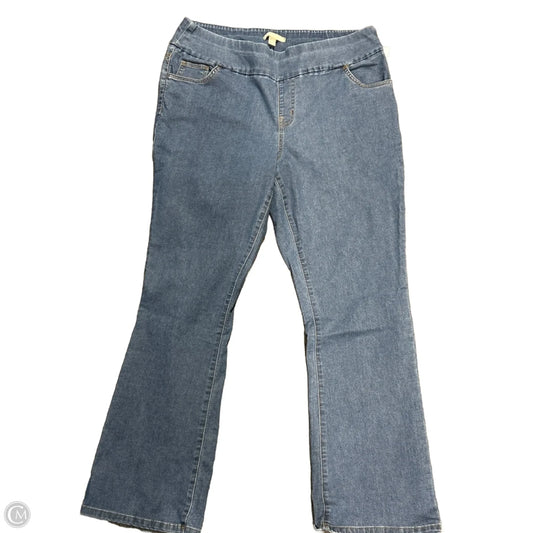 Jeans Flared By Woman Within In Blue Denim, Size: 18
