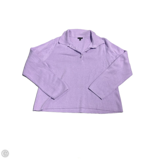 Sweater By Talbots In Purple, Size: Xl