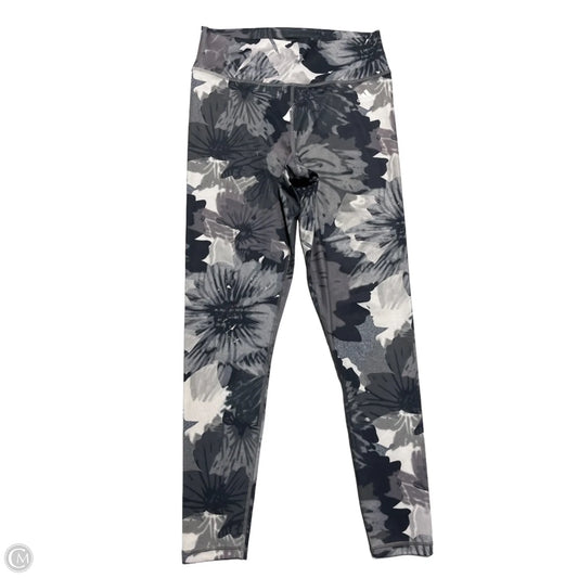 Athletic Leggings By Adidas In Floral Print, Size: L