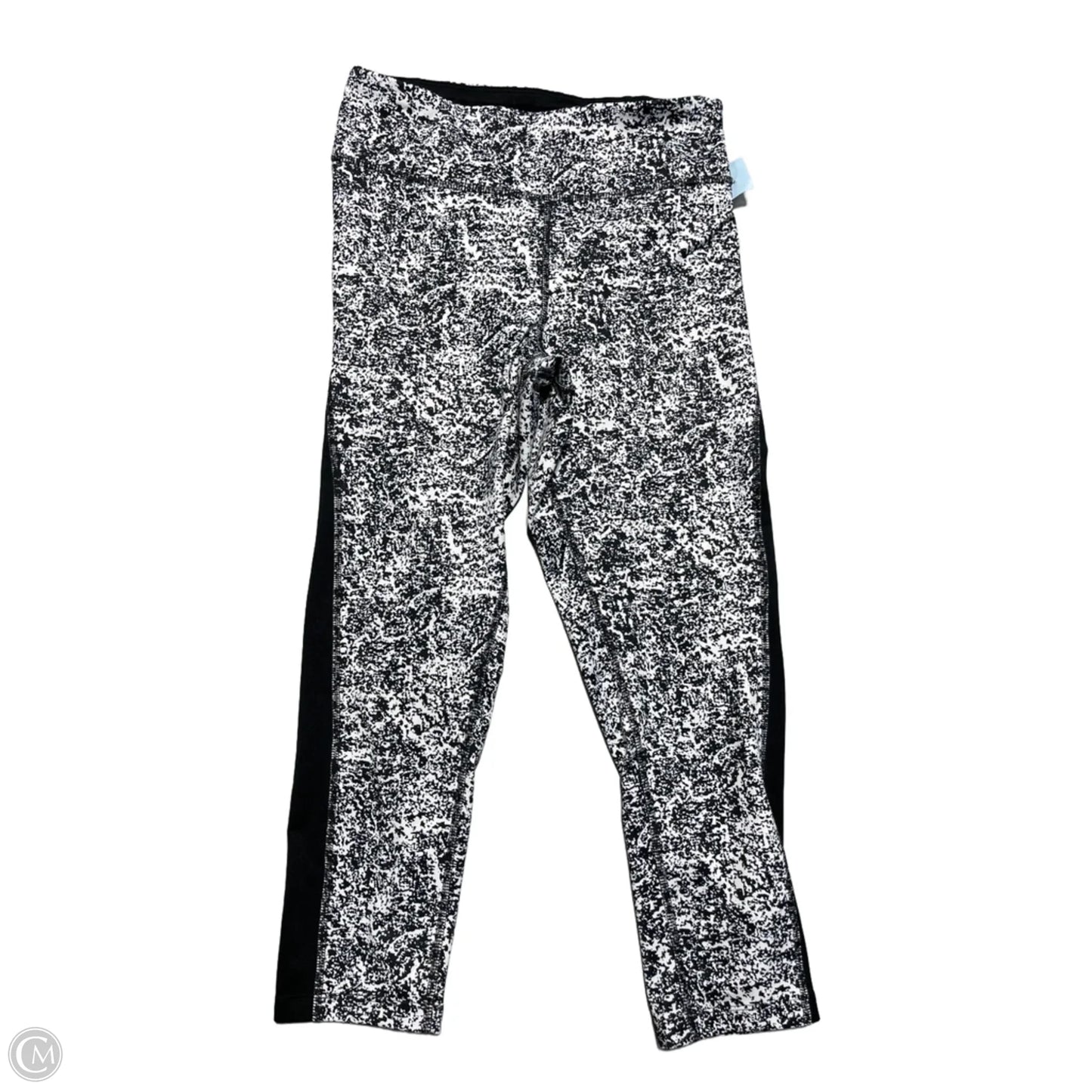 Athletic Leggings By Cme In Black & White, Size: S