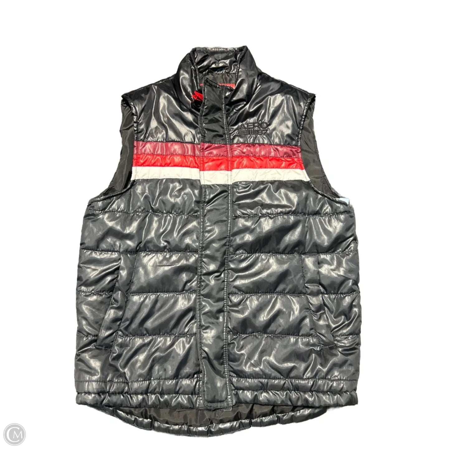 Vest Puffer & Quilted By Aeropostale In Black, Size: M
