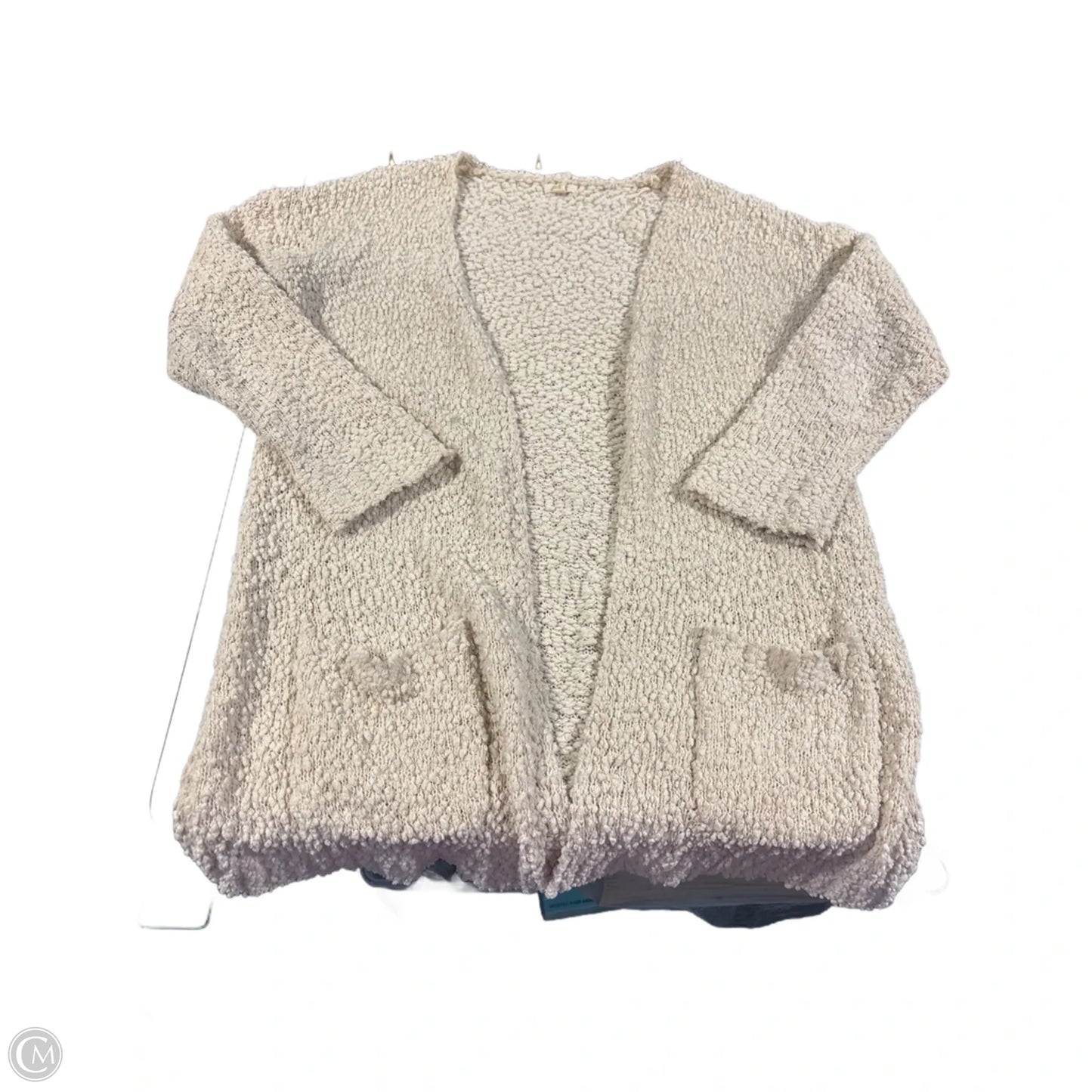 Sweater Cardigan By Cme In Cream, Size: M