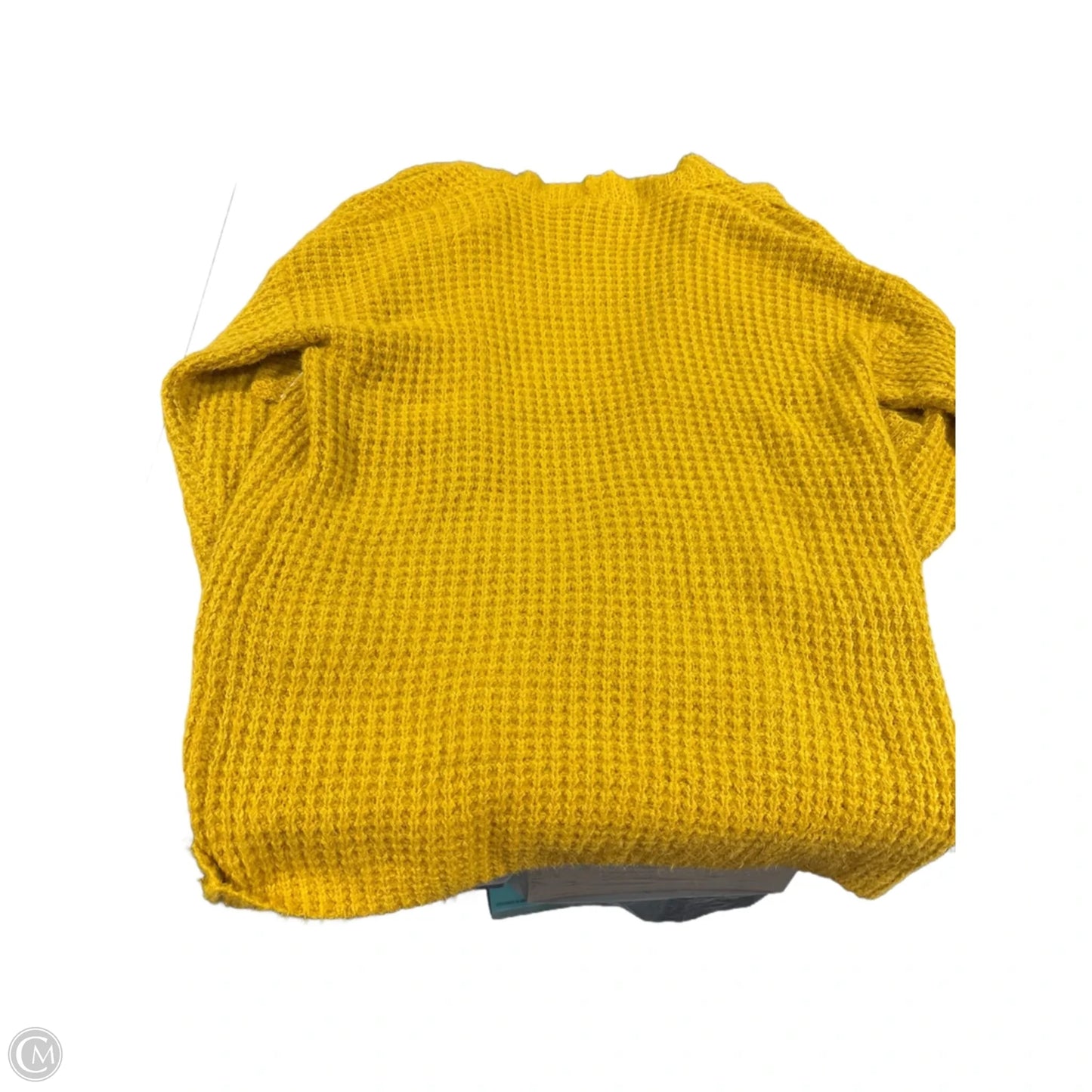 Sweater Cardigan By Main Strip In Gold, Size: L