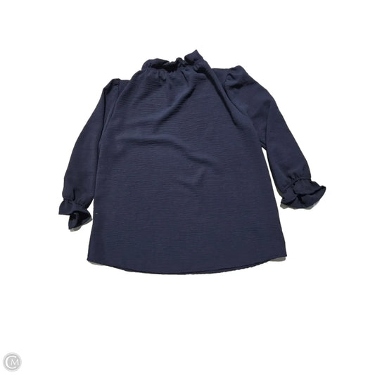 Top Long Sleeve By Cmc In Navy, Size: S