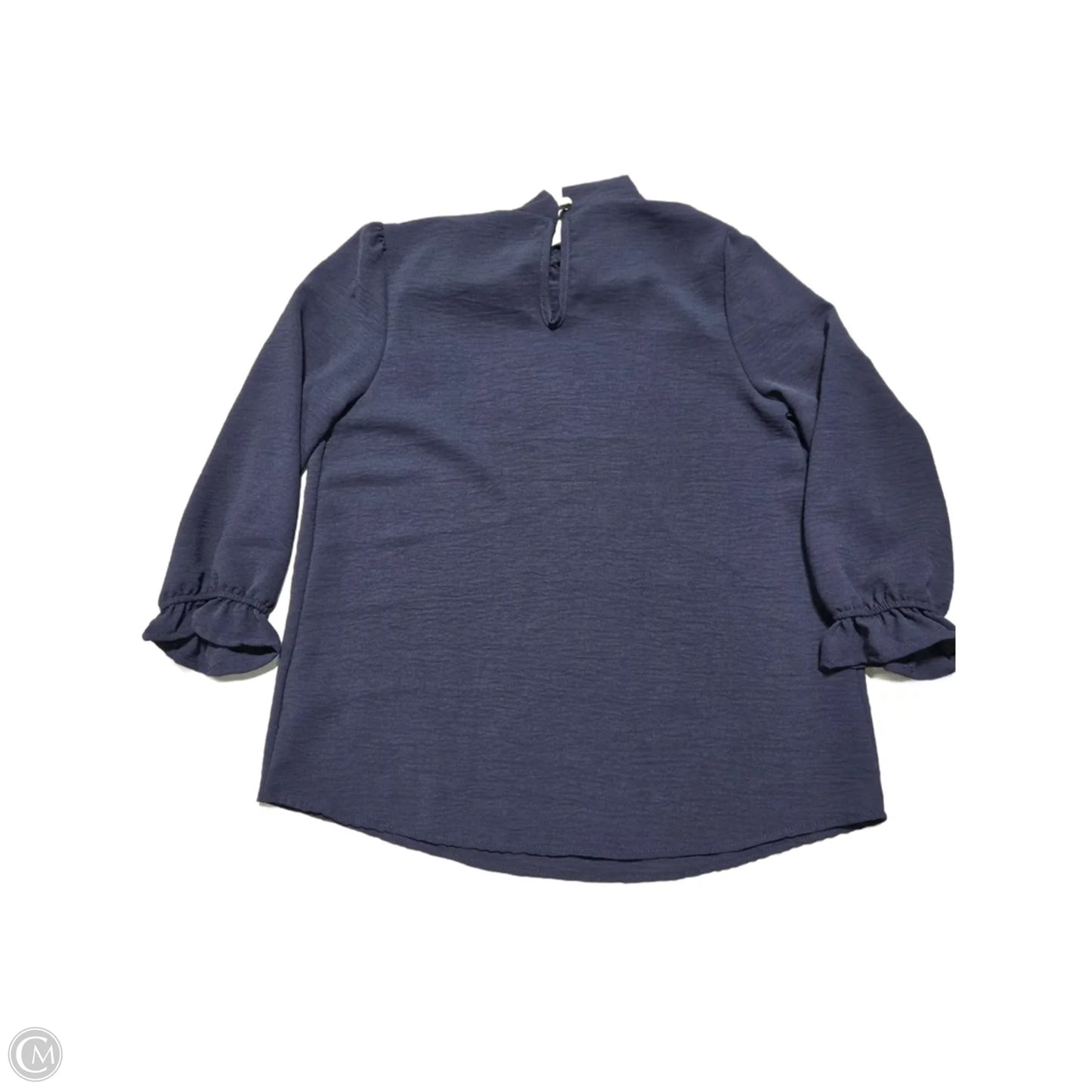 Top Long Sleeve By Cmc In Navy, Size: S