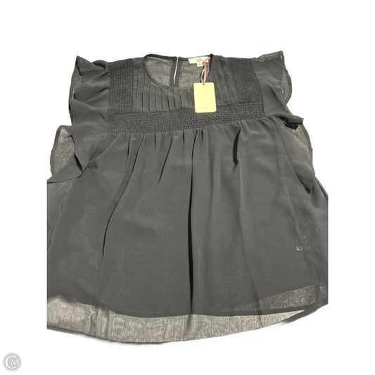 Top Short Sleeve By Entro In Black, Size: S