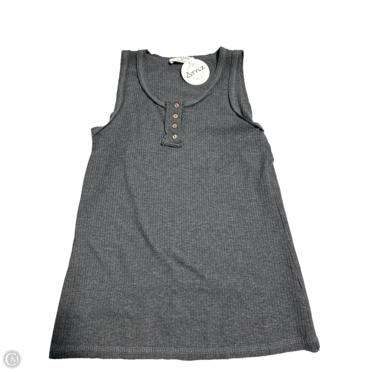Tank Top By Zenana In Grey, Size: Xl