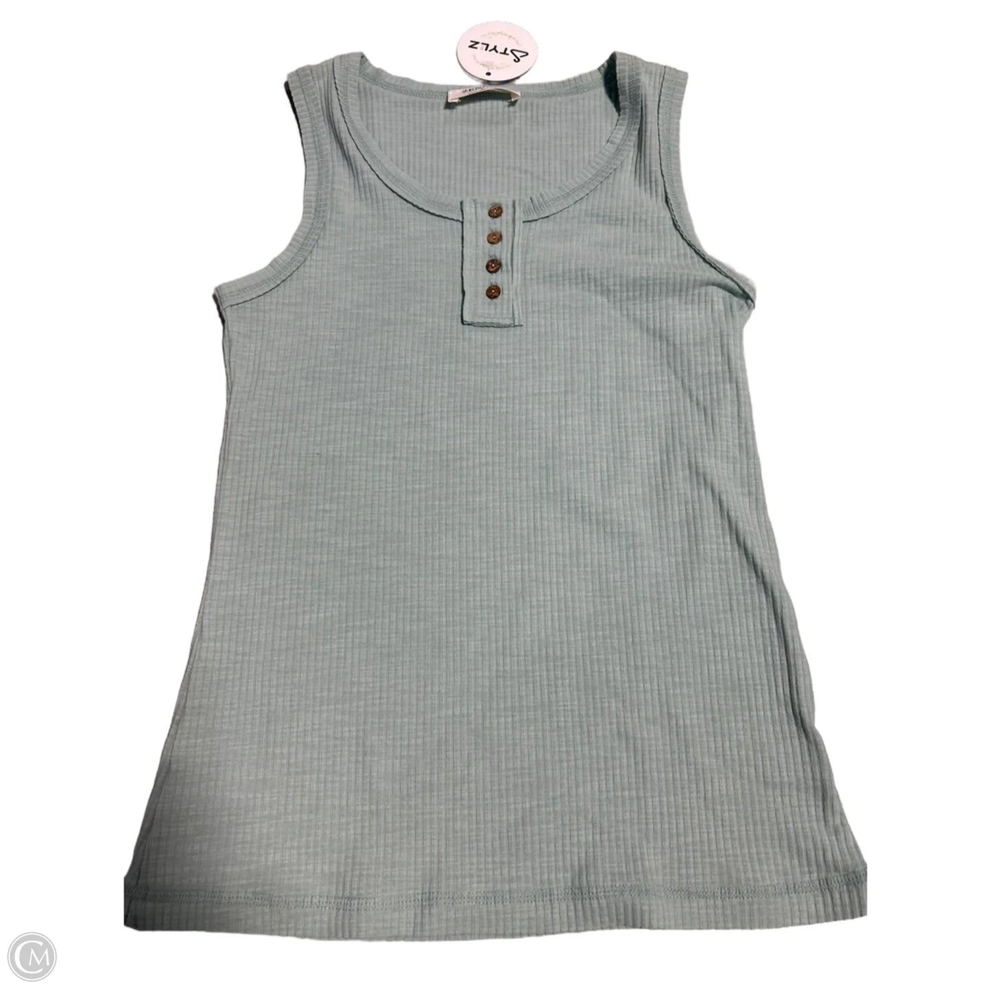 Tank Top By Zenana In Green, Size: L