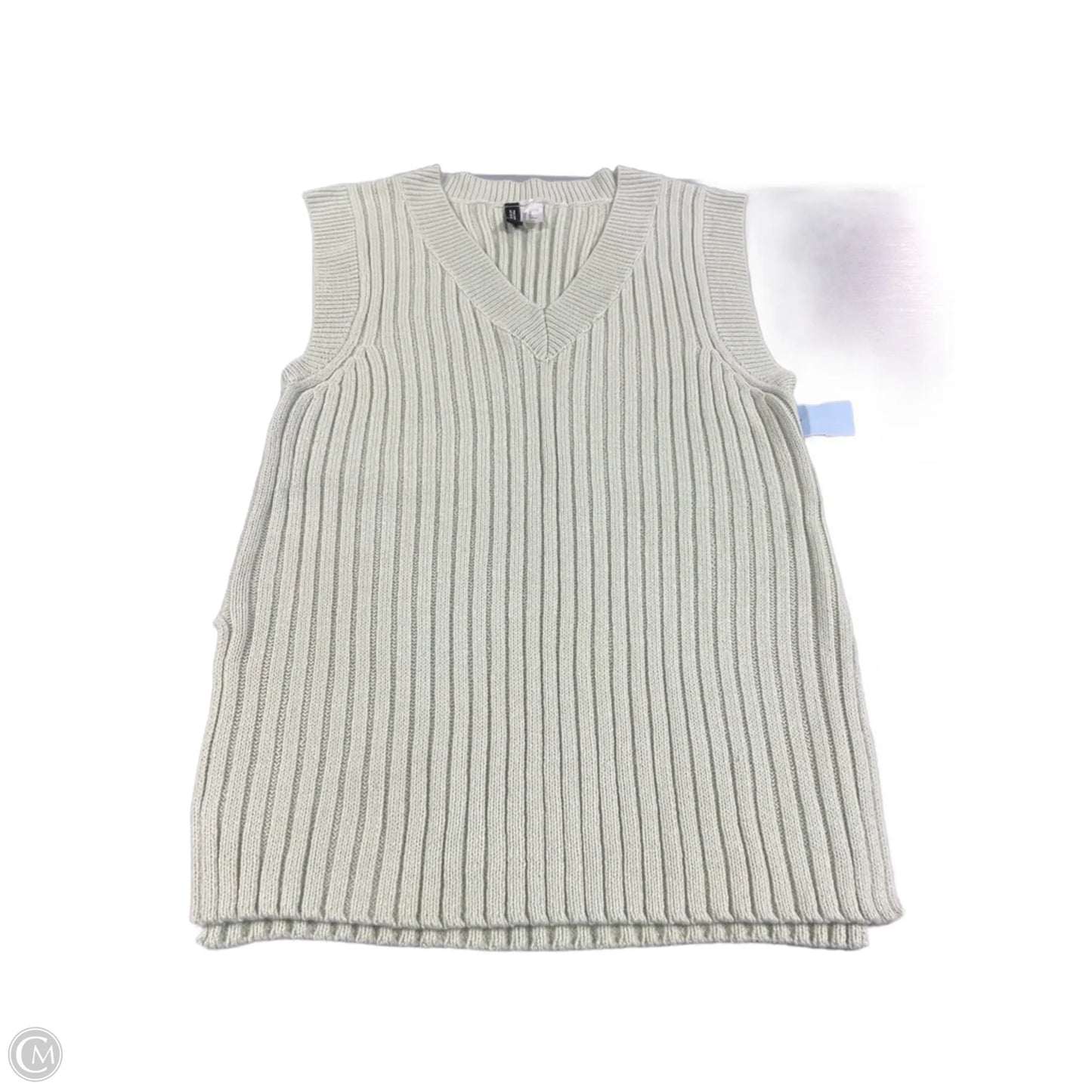 Vest Sweater By Divided In Green, Size: Xs