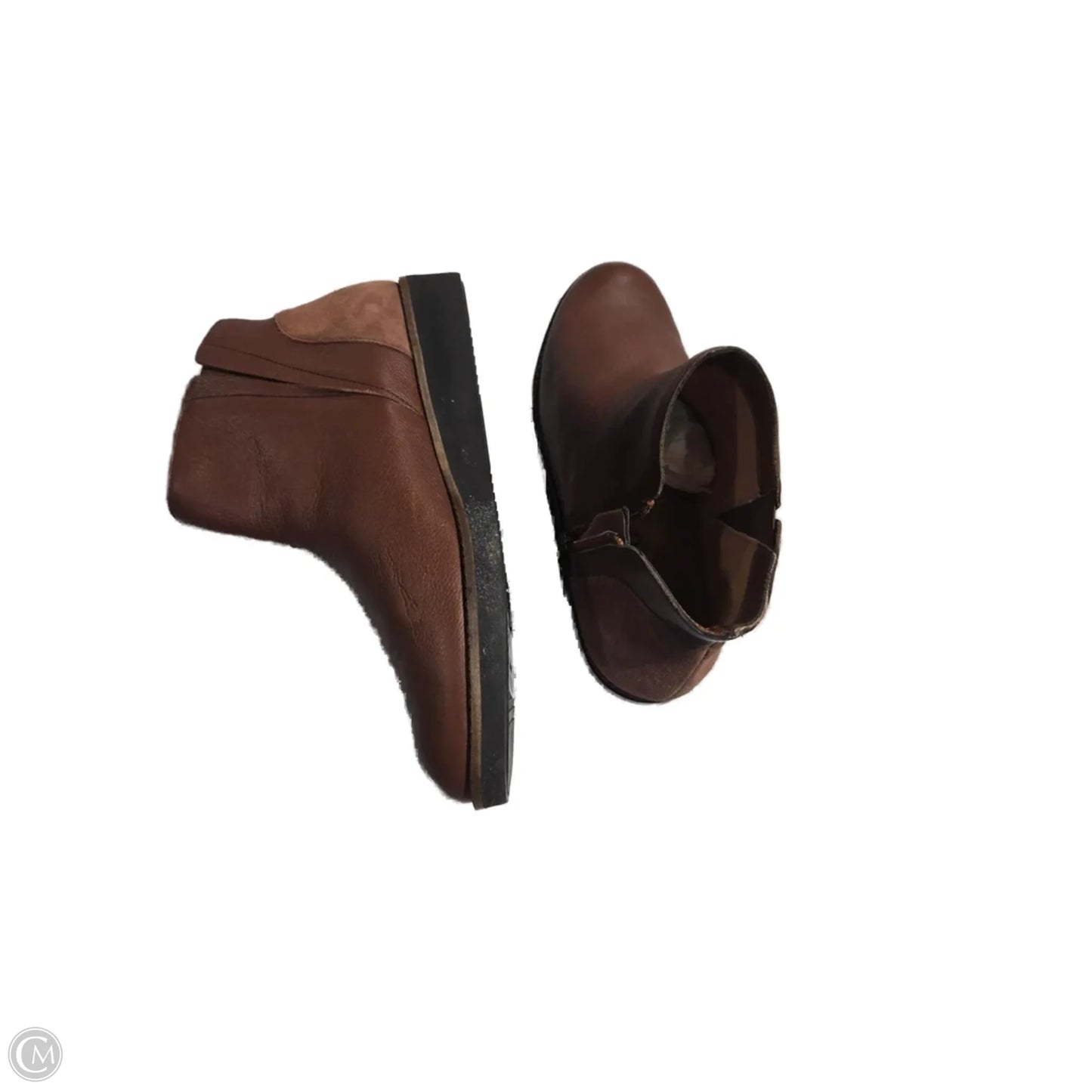 Boots Ankle Flats By Cmc In Brown, Size: 11